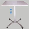Pneumatic adjustable Big size MDF table top movable stand up sit down work laptop desk with caster