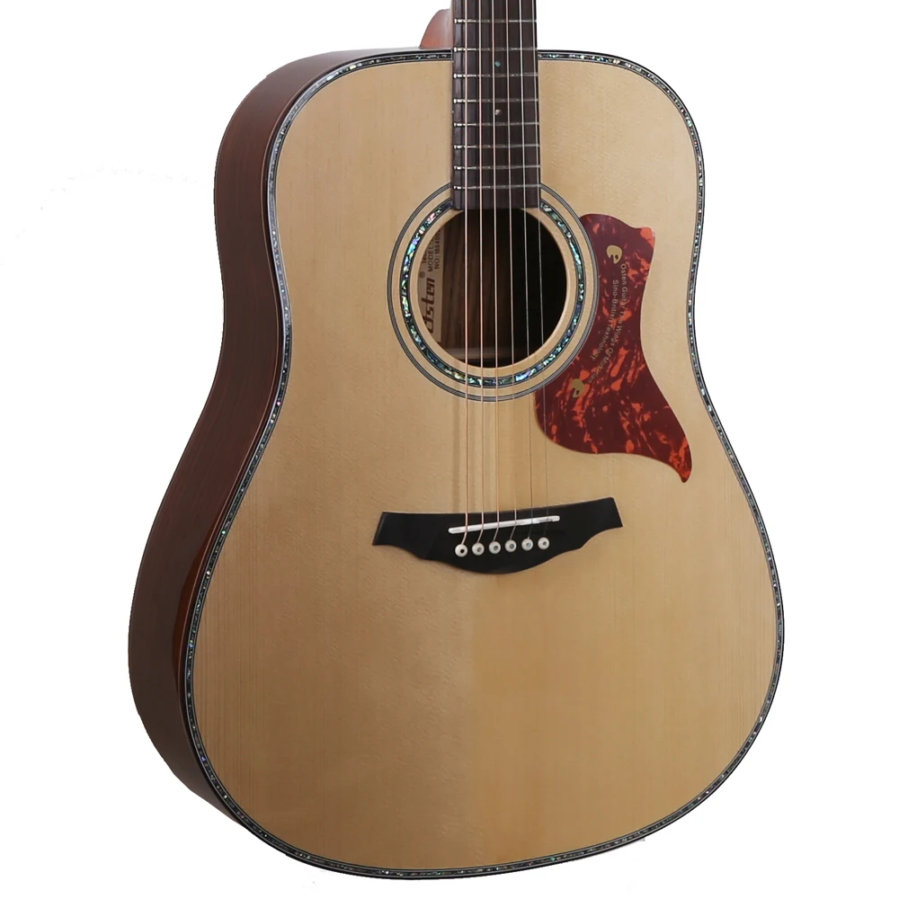 Good Quality 41 Inch Solid Wood Acoustic Guitar With Spruce Gloss Fnish