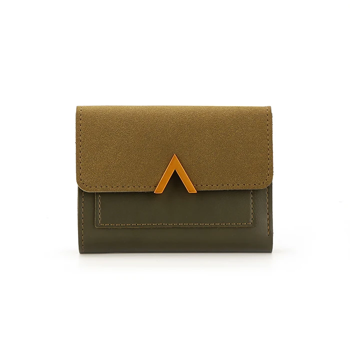 

7917 Paparazzi 2019 spring fashion high quality faux leather ladies trifold wallet wholesale women custom wallet, Green color, various color available