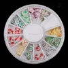 Yimart Christmas Xmas Fruit Fimo Slice Tips 3D Nail Art DIY Sticker Decoration Wheel M69-7