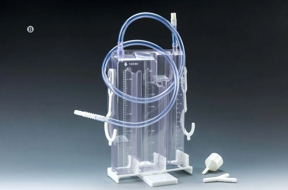 Medical Disposable Thoracic Chest Drainage Bottle With One / Two