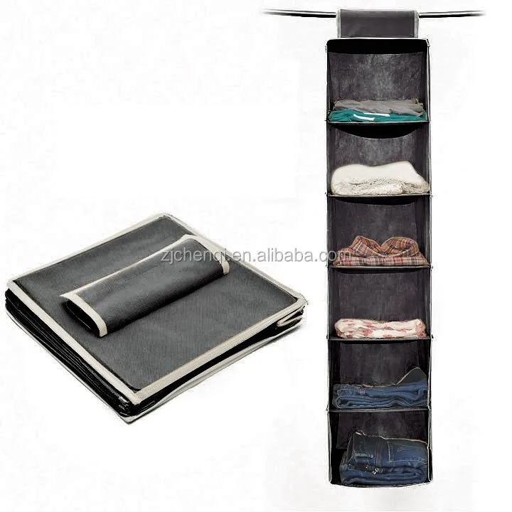
High Quality 6 shelf Hanging Closet Organiser TM-HG6 