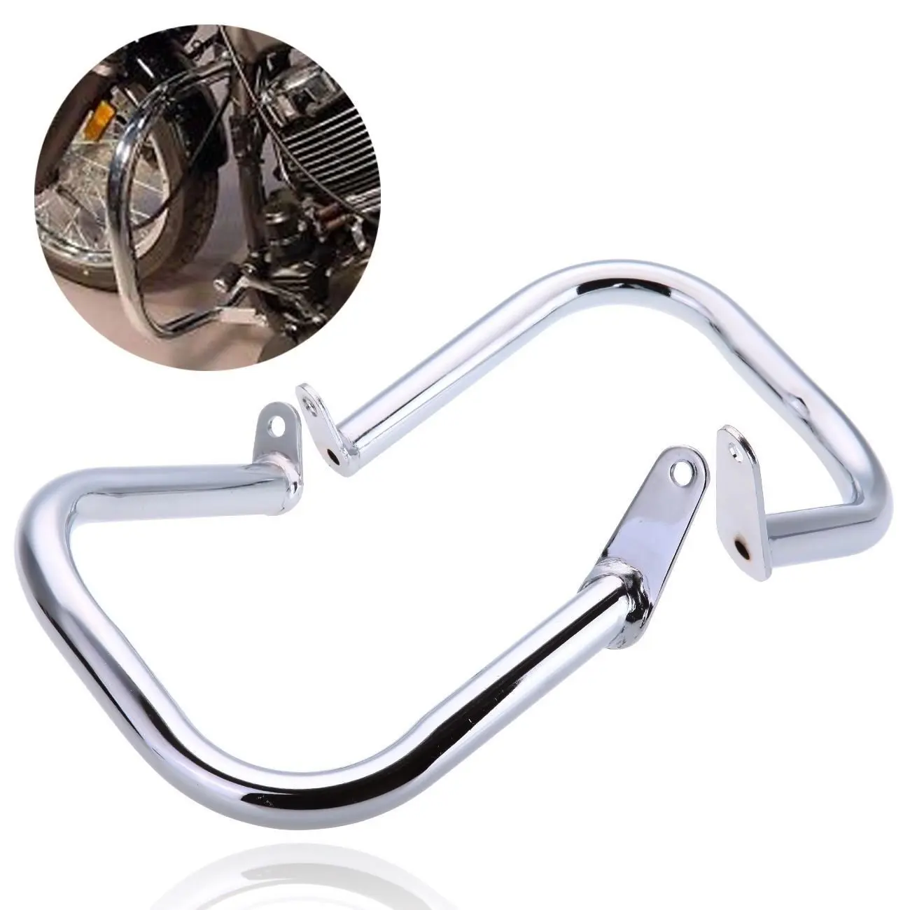TCMT Engine Guard Freeway Crash Bar Fits For Yamaha Vstar 400 650 Classic 1997 1998 1999 2000 01 02 03 04 05 2006 2007 2008 2009 2010 2011 2012