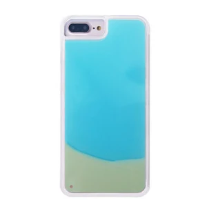 Luminous Glitter Neon Liquid Protective TPU Sand Case Mobile Phone Cover