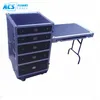 Durable Aluminum flight case with drawer/rolling case with drawers