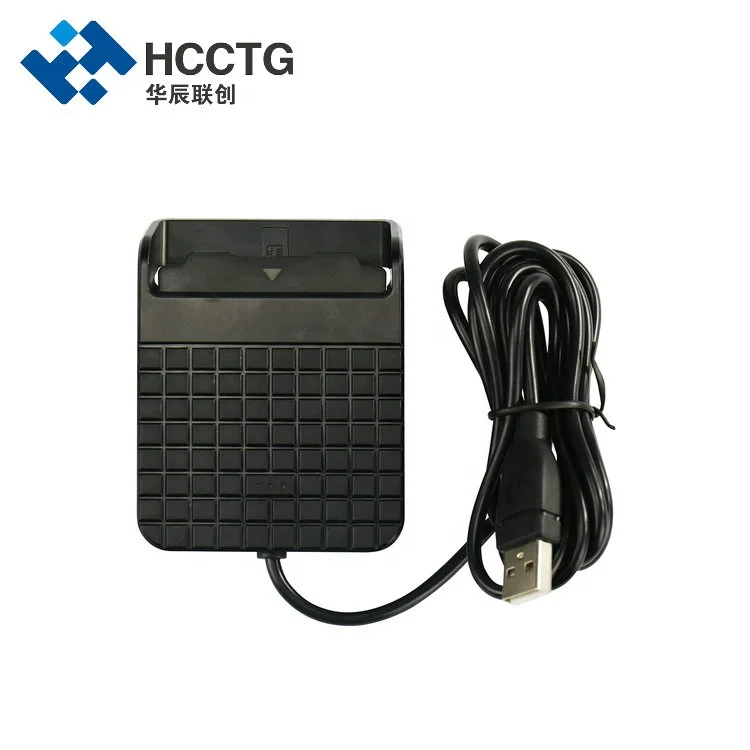 Metal Bracket USB 2.0 Credit Chip Card National ID Card Reader For Computer DCR33