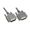 High quality grey plastic shell D-sub 9 pin DB9 DB15 connector hoods cover with screws