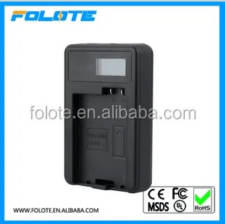LCD Display Micro USB Camera Battery Charger for canon lp-e6