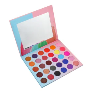 Cosmetic High Pigment Eyeshadow Palette Private Label Makeup Glitter Eyeshadow Print Your Own Logo