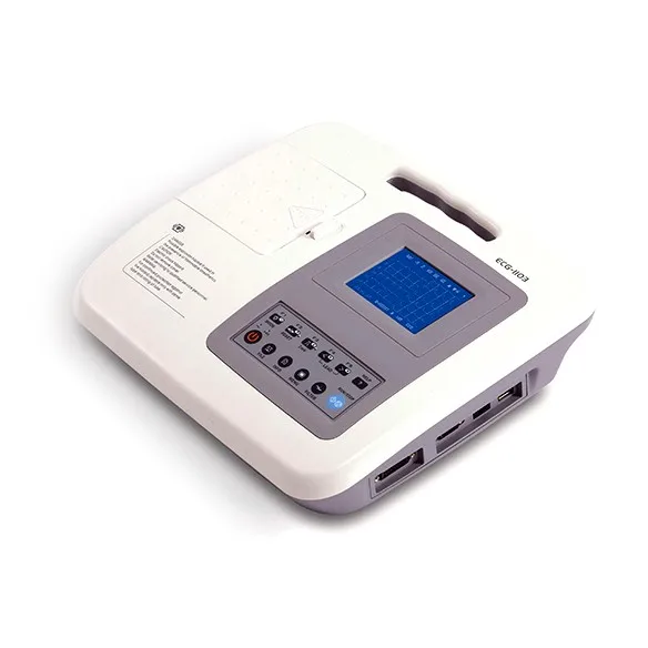 Medical Equipment 3 Channel Electrocardiograph ECG Machine with 12ch LCD Screen Price