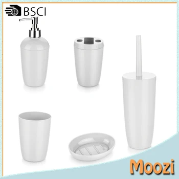 Plastica Accessori Da Bagno Set Bagno Completo 5 Pz Bianco - Buy ... Plastica Accessori Da Bagno Set Bagno Completo 5 Pz Bianco - Buy ...