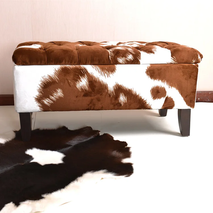Retail Store Wooden Shoe Fitting Bench Changing Shoes Bench Fur