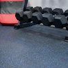 blue speckles rubber gym flooring roll industrial led dance floor