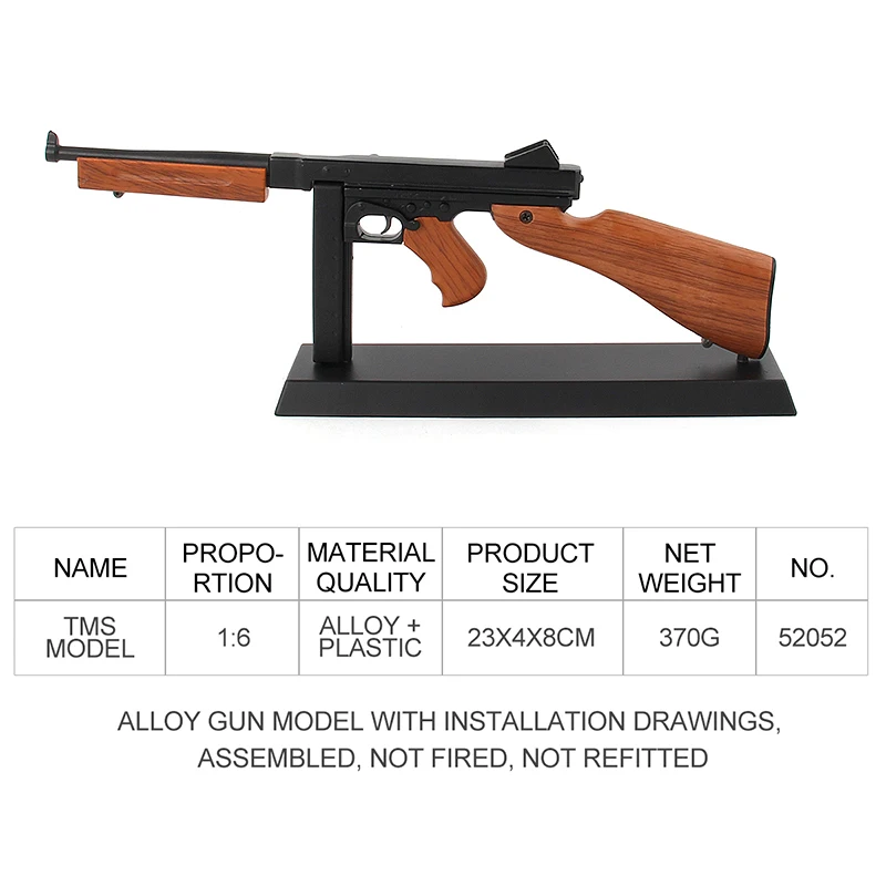 1/6 Simulation Mini Diy Submachine Metal Gun Toys Buy Simulation Mini