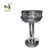 Stainless Steel Pedestal Charcoal Barbecue-round BBQ Adjustable Garden Cooking Grill