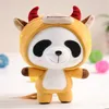 Zodiac Hard working panda in cow hug soft plush toy