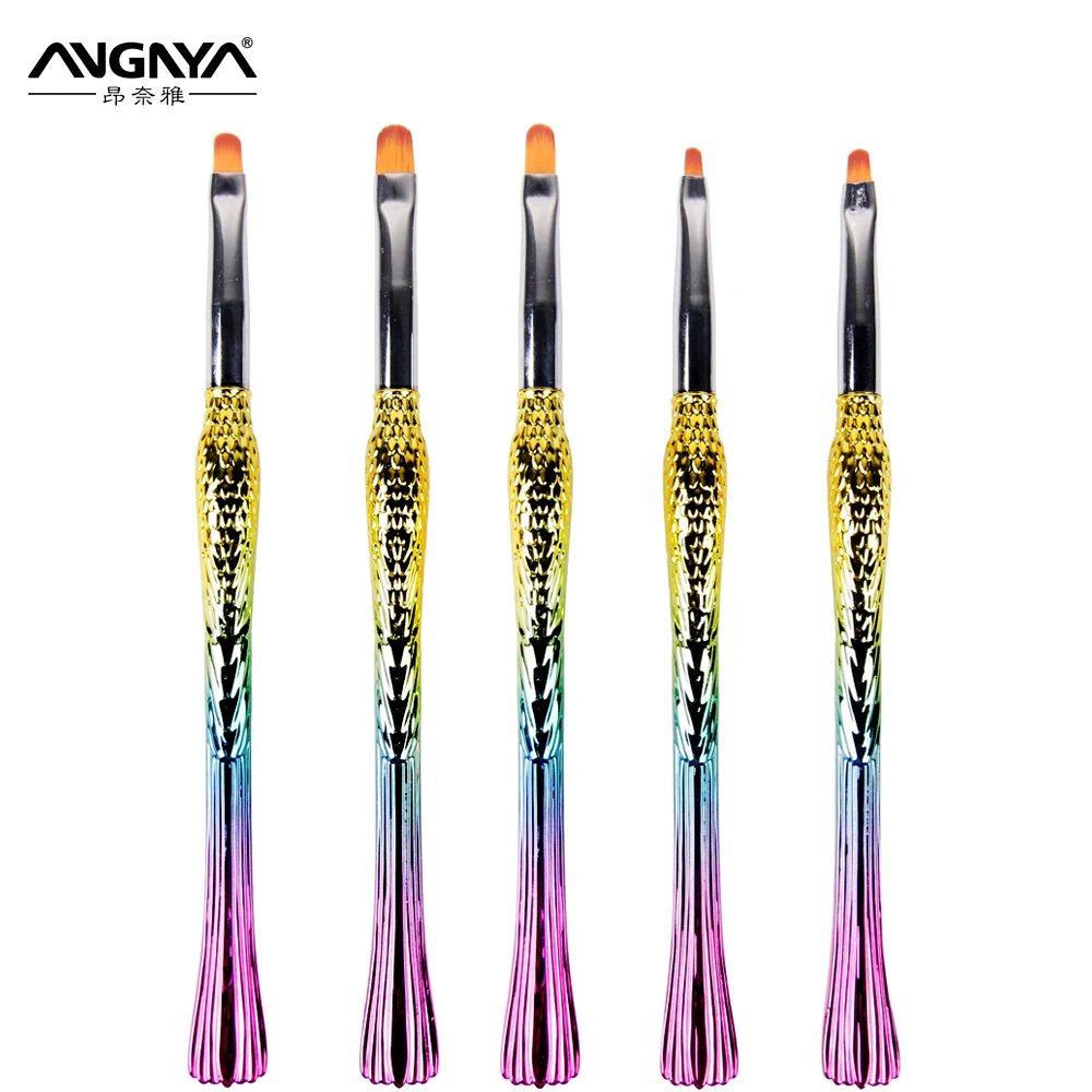 

ANGNYA 2018 Colorful Handle Makeup Nail Brush Manufacturer