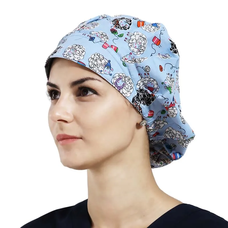 embroidered surgical caps