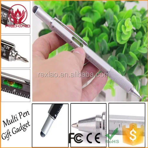 6 in 1 Multifunctional Stylus Tool Pen Handyman Pen