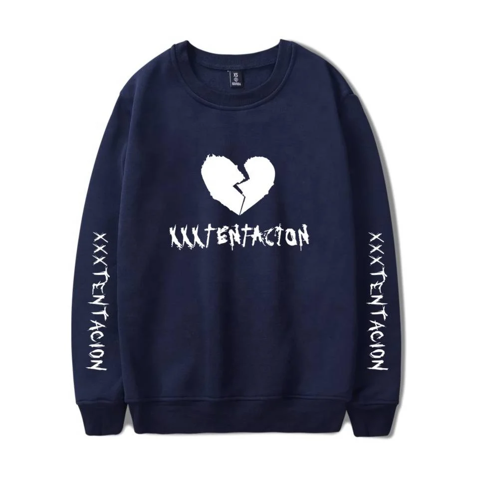 

xxxtentacion logo high quality custom logo sweatshirt xxxxl sweater men casual hoodies hip hop clothing for men and women.
