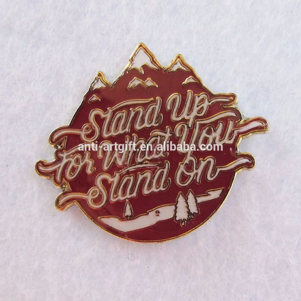 

Custom design hard enamel fire company logo lapel pins white letter chinese, Pantone color