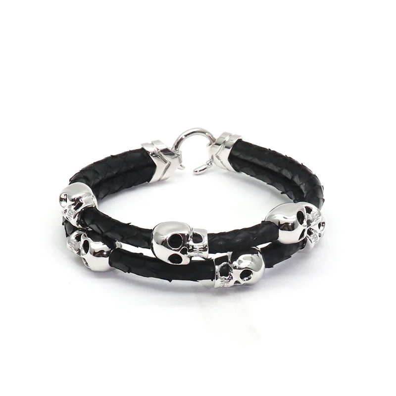 925 skull bracelet