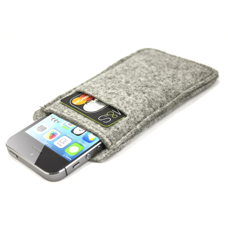 

Factory Wholesale Suitable For Any Type Handmade Phone Felt Wallet Pouch