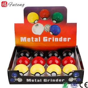 Smoking Accessories Wholesale Futeng Shop 55mm Pokeball Grinder Metal Herb Grinders