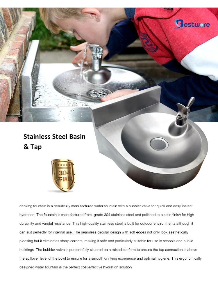 Drinking Fountain For Playground Industrial School Project Outdoor Water Faucet.jpg