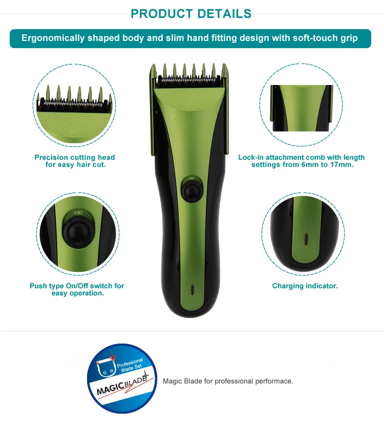 Pritech Rechargeable 40 Minutes Cordless Operation Hair Clipper