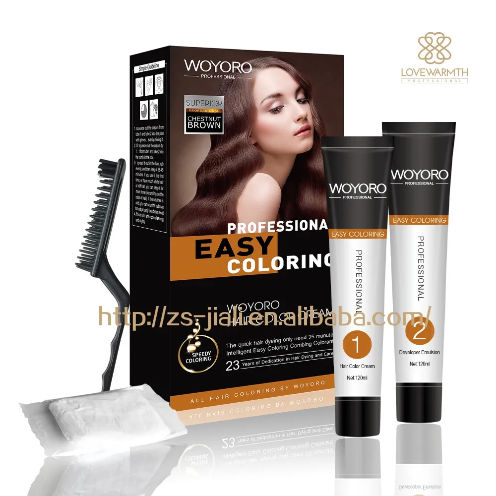 Hot Sale Hair Color Kit Without Ppd Hair Dye Cream 120ml 120ml