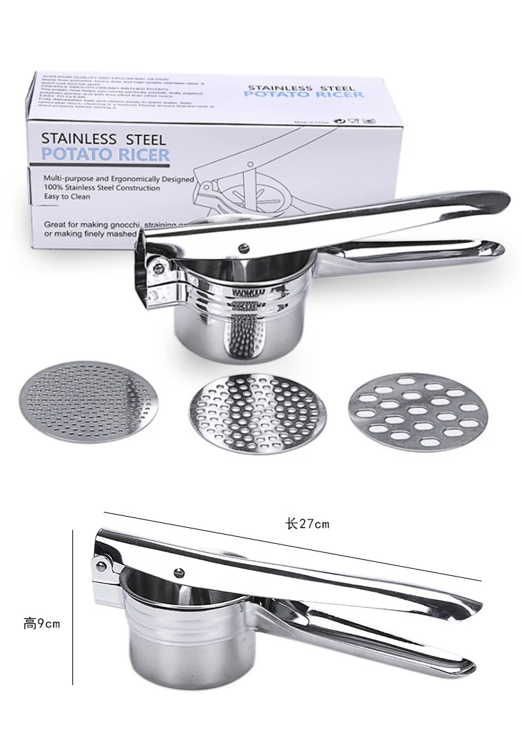 Mini Stainless Steel Potato Masher With 2 Replacement Parts Buy