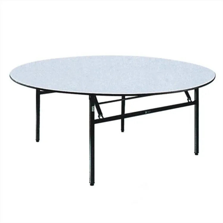 Wholesale 6ft Wooden Trestle Hotel Banquet Round Foldable Wedding Party