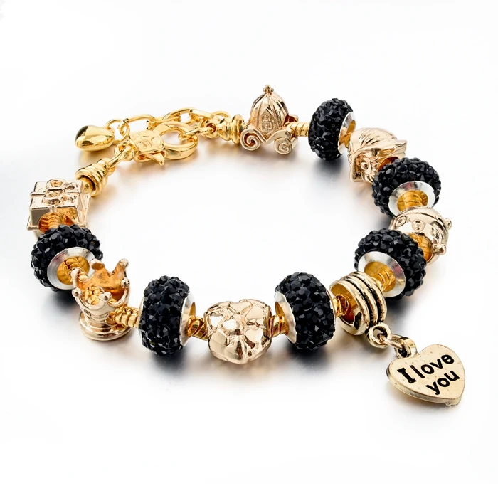 

LOW MOQ Snake Chain Bracelets Gold Plated Charm Beaded Bracelet, N/a