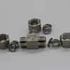 Stainless steel SS 304 PN63 FT 12mm od double ferrule union tee tube connector used in wellhead control panels