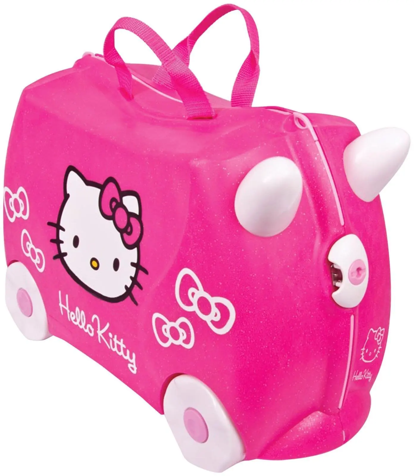 pink trunki suitcase