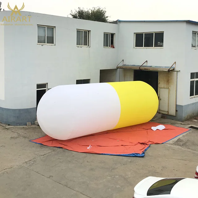 
Promotional giant inflatable pill capsules with logo for advertising 