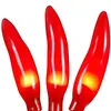 Holiday Festive 10 Red Chili Pepper Clustered Mini Light Set Vegetable Lights LED Kitchen String Lights