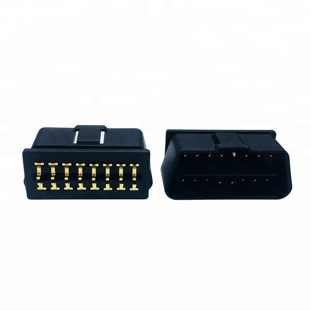 Obd1 Obd2 16pin Male Connector For Pcb J1962 Obd Right Angle Pins Plugs ...