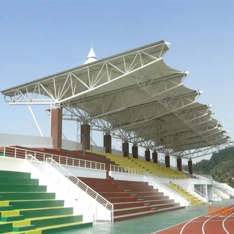 
Stadium Bleacher Roofing Tent Steel Pipe Truss supported Architecture Membrane Structure 