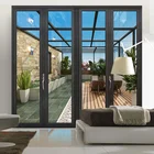 एल्यूमीनियम फ्रेंच आँगन तह/bifold/द्वि तह दरवाजे