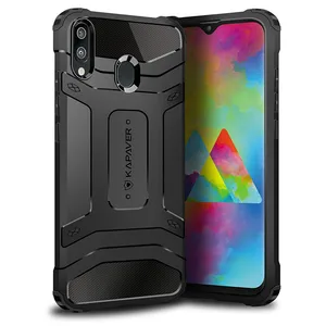 KAPAVER Carbon Fibre Armour Case Samsung Galaxy M20