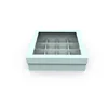 Mass volume clear window gift box with dividers for packing chocolate