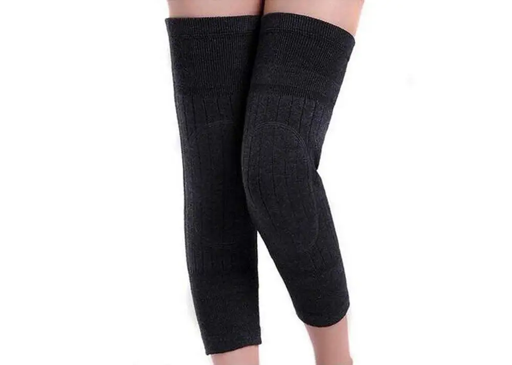 Glumes Women Men Thicken Cashmere Wool Winter Warm Thermal Knee Warmers