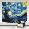 Home decorative Art space galaxy theme starry sky night polyester fabric wall hanging chinese tapestry