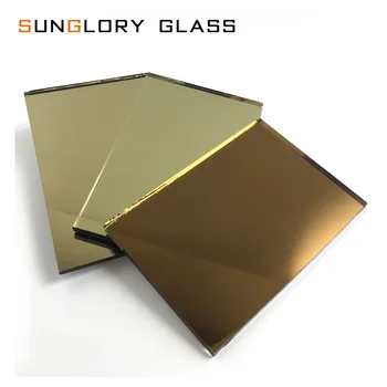 4mm 5mm 6mm Tea Colour Tinted Golden Bronze Mirror Glass - Buy Tinted ...