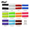 iRun Spiral Curly Black And White Spring Shape Elastic Spiral Curly Shoelace spiral elasticity cord w/100% Full Inspect Service