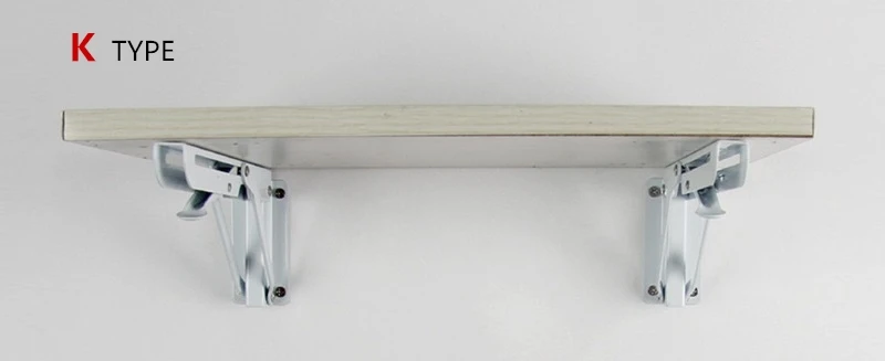 Furniture Hardware K Type Steady Folding Shelf Support Heavy Duty Shelf Bracket
