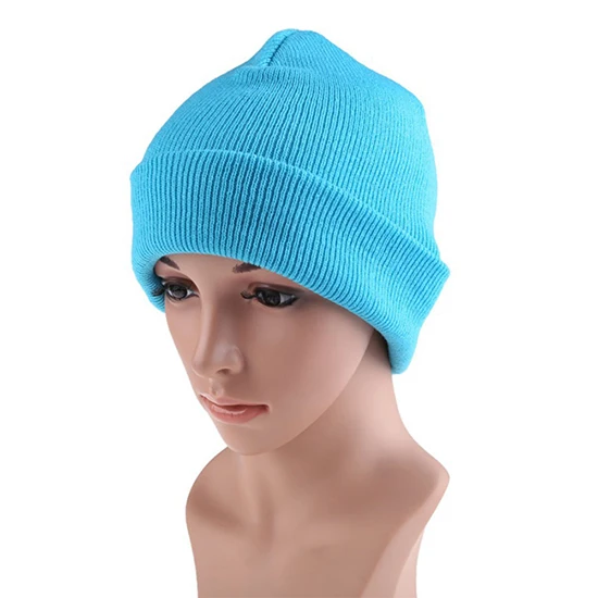 Custom unisex beanie hats with light beanie hat knitted hat for men and women