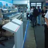 Dobby window screen weaving machine for denim/water jet loom